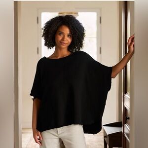 FRANK & EILEEN Olive Original Capelet- Black- One Size OS